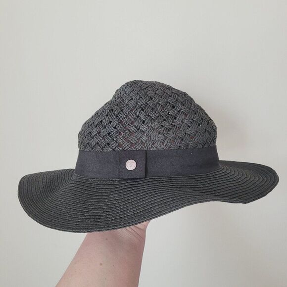 Calia by Carrie Underwood Woven Hat in Black - Picture 1 of 5